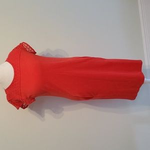 Fire Orange/red dress with pockets